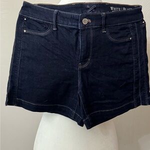 White House Black Market Black Denim Jean Shorts